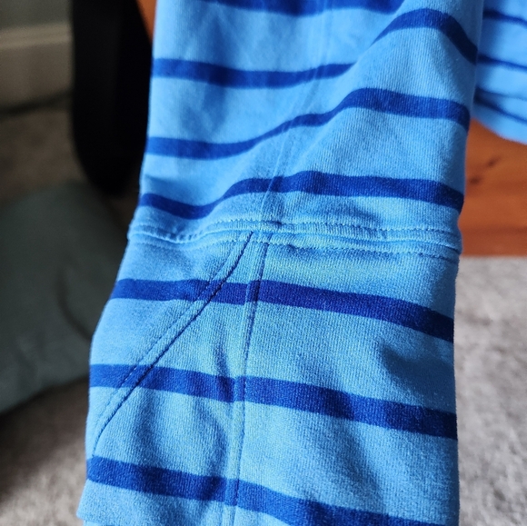 Vineyard Vines Blue Striped Performance Quarter-Zip Pullover - Sz L - Picture 2 of 8